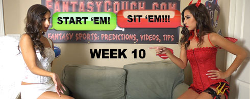 Fantasy Football Start 'em Sit 'em Week 10