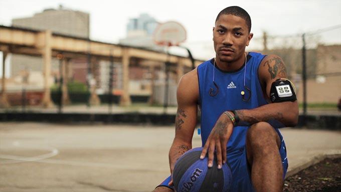 Derrick Rose outdoors