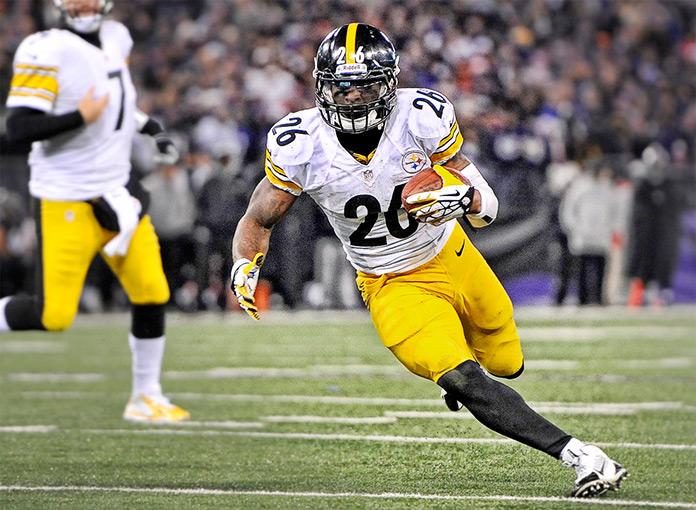 Le'Veon Bell running with the ball