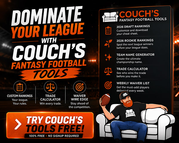 Try Fantasy Couch fantasy football tools